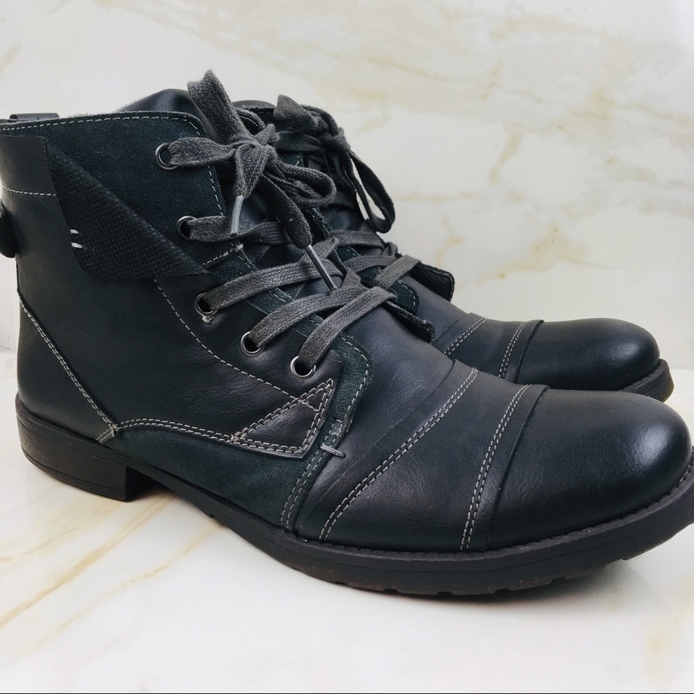 STEVE MADDEN DISTRESSED BIKER/COMBAT BOOTS/SIZE 12